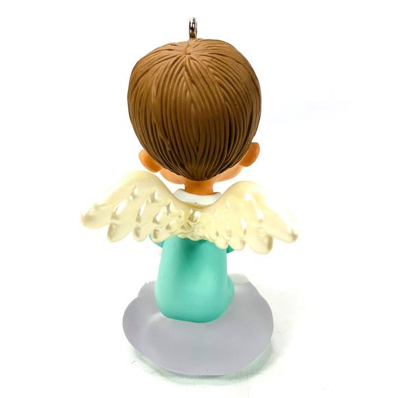 Hallmark Mary's Angels SNOWBALL Keepsake Ornament‎ 2007 Series #20 Blue Snowman - Picture 4 of 11